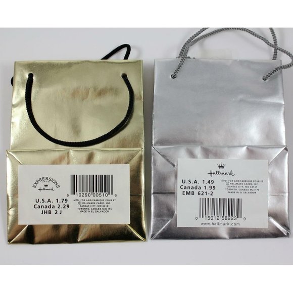 Lot 4 Small Gift Bags & 1 Wine Gift Bag Friends Birthday All Occasion Hallmark - Picture 3 of 7